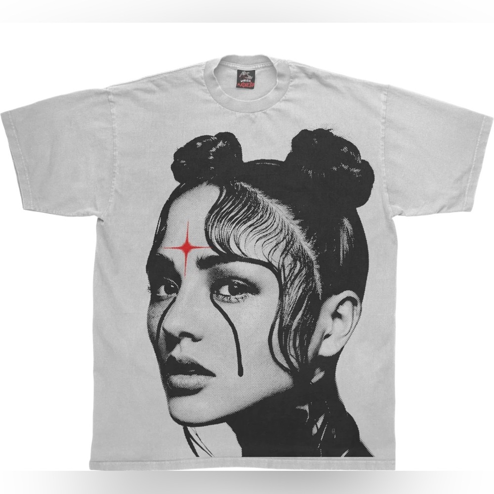 Works Of Madness Lowheads Spiritual Girl Graphic Tee Shirt Short Sleeve Vintage